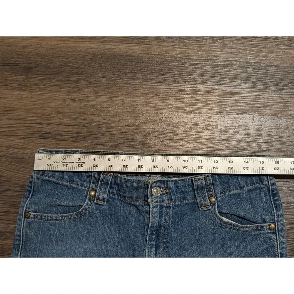 Levis 525 Nouveau Low Bootcut Jeans Womens 12M Medium Wash Blue Denim Stretch